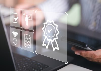 best quality assurance concept for product assurance, standard quality. business insurance Industry Certification, Guarantee, Product Certification Management,business people working on the table